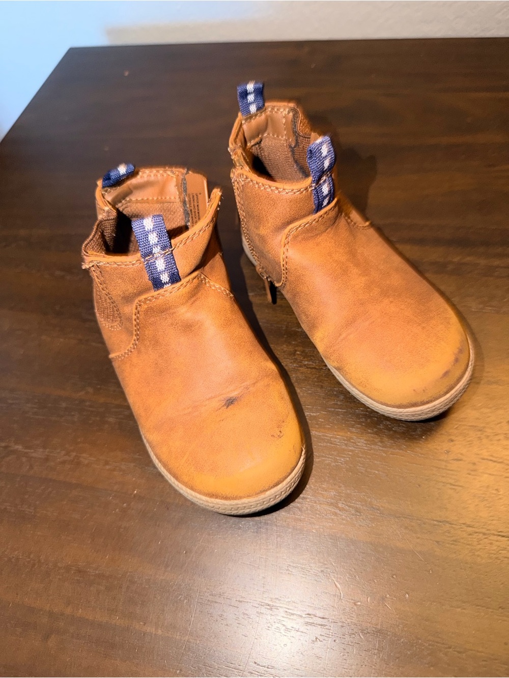 Cat & Jack Brown Pull-Tab Kids Ankle Boots